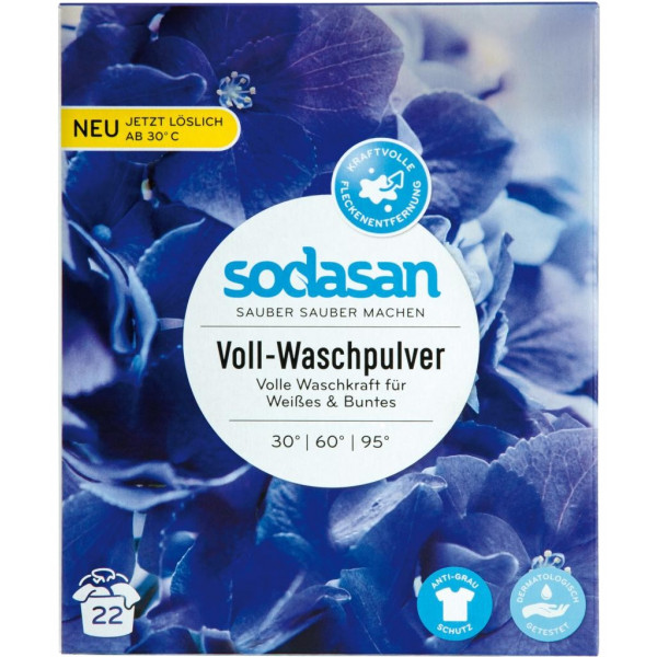 Фото - Пральний порошок Sodasan Heavy Duty 1.01 кг (4019886050609)