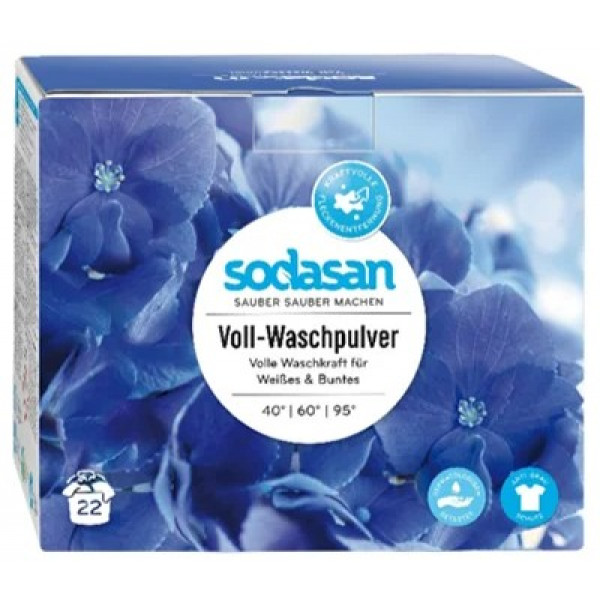 Фото - Пральний порошок Sodasan Heavy Duty 1.01 кг (4019886050609)