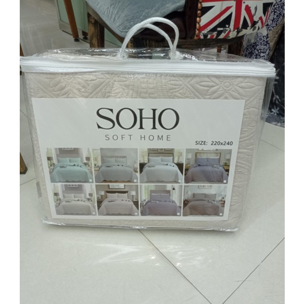 Фото - Покривало двоспальне SOHO 220х240 см Rome Ivory (A120114)