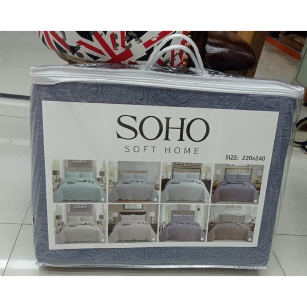 Фото - Покрывало двуспальное SOHO 220х240 см Venzel Gray (A120117)