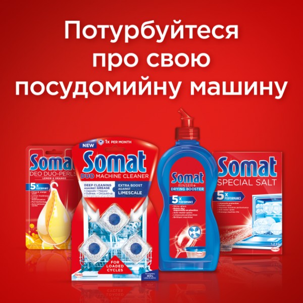 Фото - Таблетка для посудомийної машини Somat Classic 110+110 шт