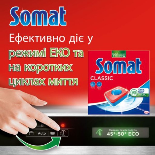Фото - Таблетка для посудомийної машини Somat Classic 95 шт