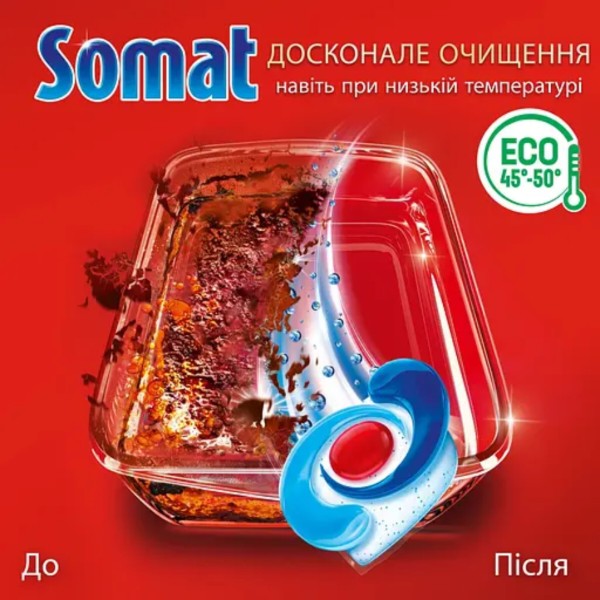 Фото - Таблетка для посудомоечной машины Somat Exellence Duo 60+60 шт