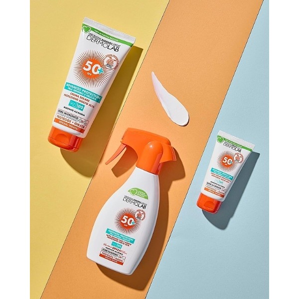 Фото - Засіб для засмаги DERMOLAB крем для обличчя та шиї SPF 50+ для чутливої та делікатної шкіри 50 мл (8009518491876)