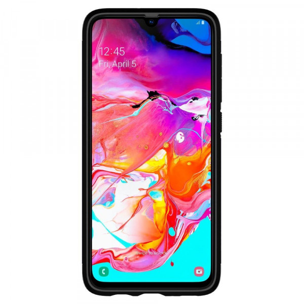 Фото - Чохол для смартфону Spigen for Samsung Galaxy A70 Slim Armor Metal Slate (620CS26391)