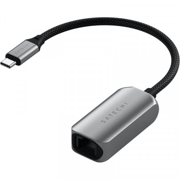 Фото - Перехідник USB-RJ-45 Satechi USB-C 2.5 Gigabit Ethernet Adapter Space Gray (ST-AE25M)
