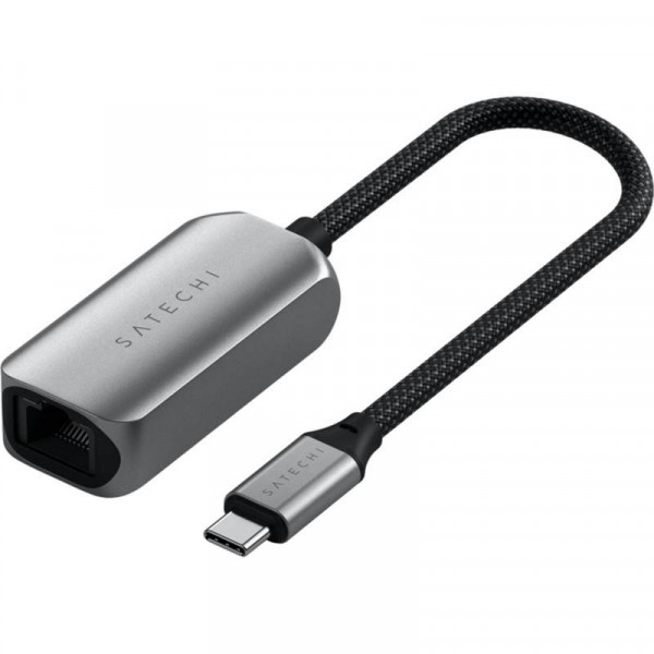 Фото - Перехідник USB-RJ-45 Satechi USB-C 2.5 Gigabit Ethernet Adapter Space Gray (ST-AE25M)