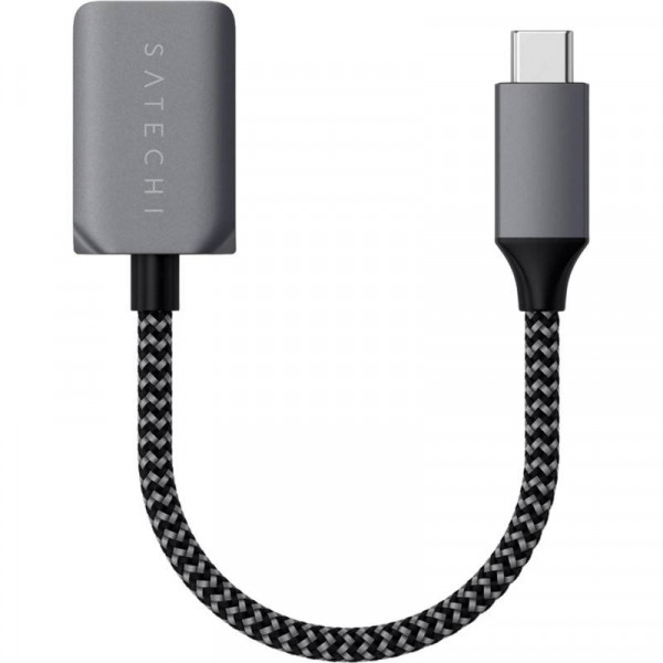 Фото - Переходник Satechi USB-C to USB 3.0 Adapter Cable Space Gray (ST-UCATCM)
