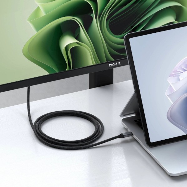 Фото - Кабель Satechi USB-C to HDMI 2.1 8K Cable Space Gray (1.8 m) (ST-YH8KCM)
