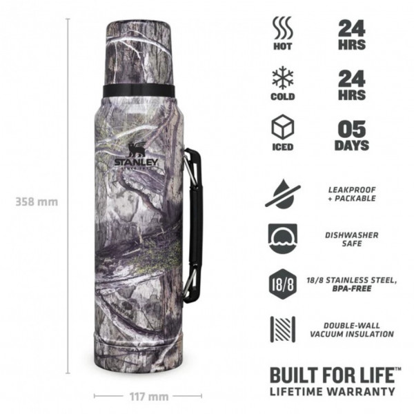 Фото - Термос Stanley Legendary Classic Country DNA Mossy Oak 1 л