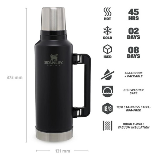 Фото - Термос Stanley Legendary Classic Matte Black 1.9 л