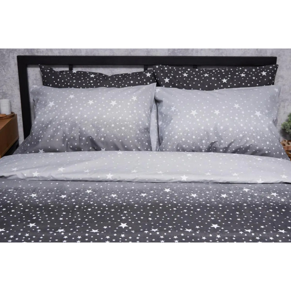 Фото - Комплект постельного белья Moon&Star Микросатин Premium «Starry Night» 143х210х2 см нав. 2х40х60 (MS-820005135)