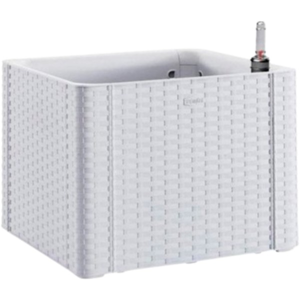 Фото - Вазон Stefanplast Deluxe белый 43х43х33 см 75700 Фото - Вазон Stefanplast Deluxe белый 43х43х33 см 75700