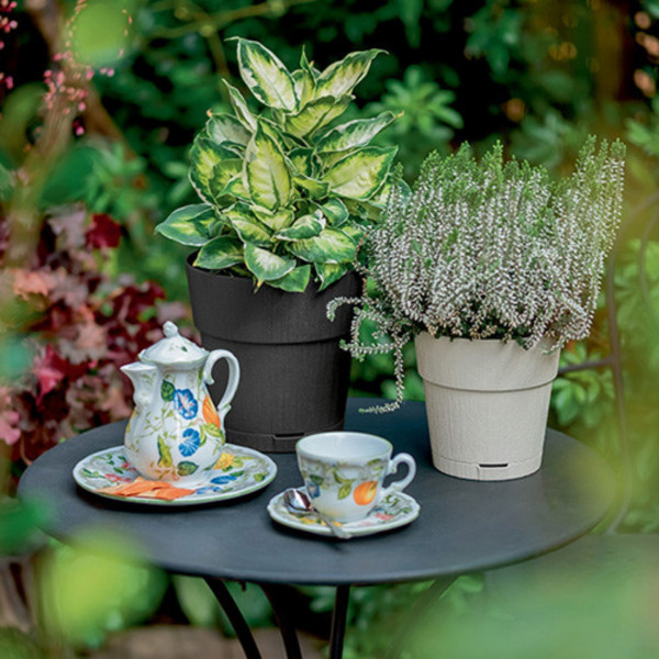 Фото - Вазон Stefanplast Ethica 20x20 см оливковый 68052