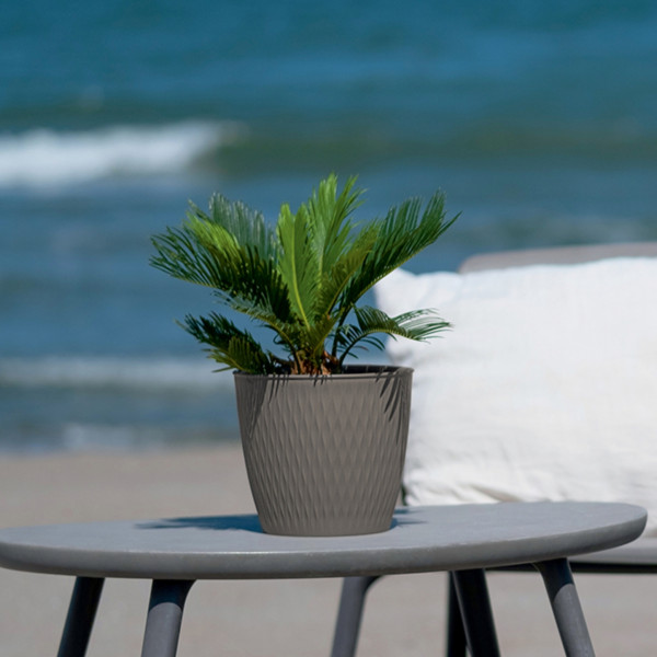 Фото - Вазон Stefanplast LIBERTY графит 20х19 см 87202