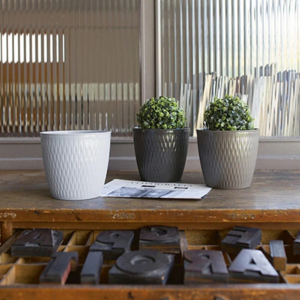 Фото - Вазон Stefanplast LIBERTY графит 20х19 см 87202