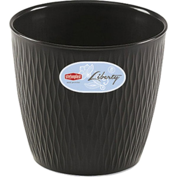 Фото - Вазон Stefanplast LIBERTY графит 25х23 см 87252 Фото - Вазон Stefanplast LIBERTY графит 25х23 см 87252