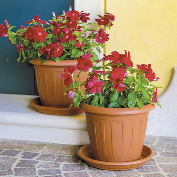 Фото - Подставка под вазон Stefanplast Linea Mediterraneo 33 см терракот. 83330