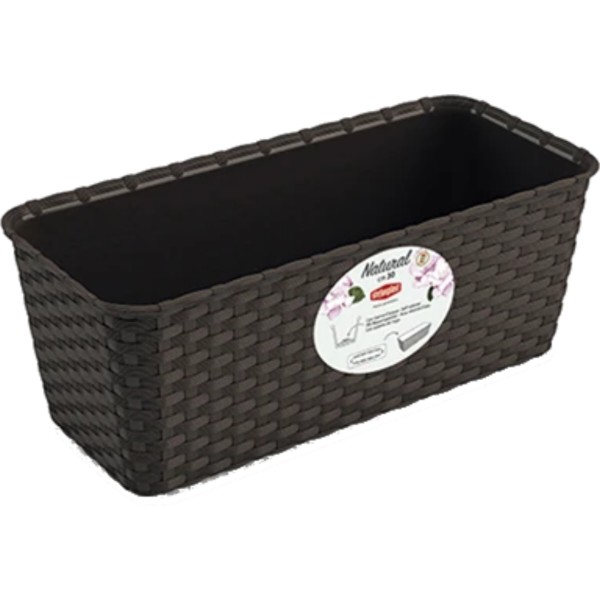 Фото - Вазон Stefanplast NATURAL 40х16х13 см 73701 Фото - Вазон Stefanplast NATURAL 40х16х13 см 73701