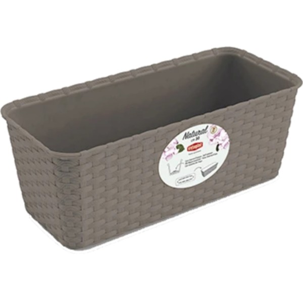 Фото - Вазон Stefanplast NATURAL 40х16х13 см 73707 Фото - Вазон Stefanplast NATURAL 40х16х13 см 73707