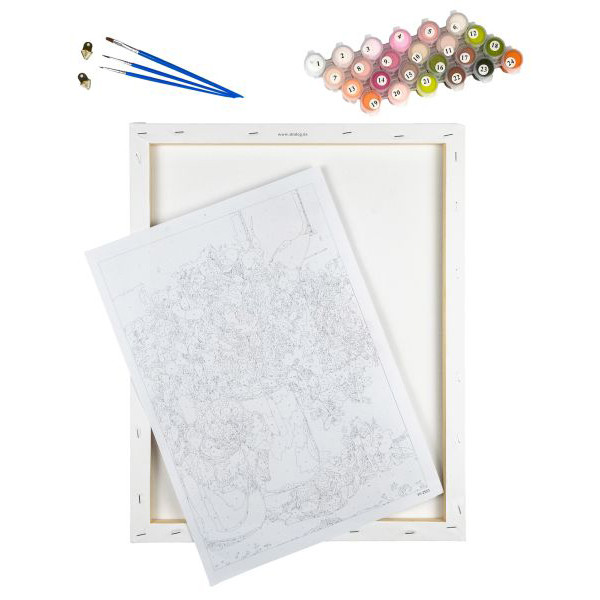 Фото - Картина за номерами Strateg Маєтне фламінго 30х40 см (FH-14)