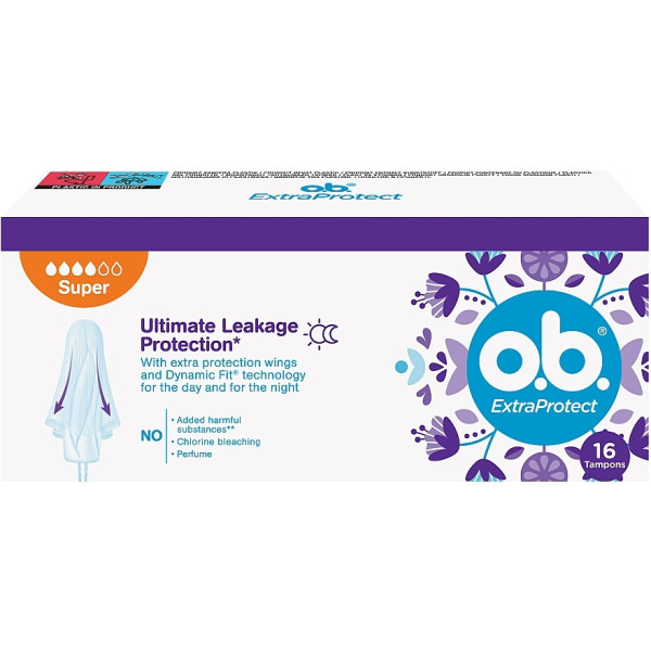 Фото - Тампони гігієнічні o.b. ExtraDefence Super 16 шт. (3574661626062) Фото - Тампони гігієнічні o.b. ExtraDefence Super 16 шт. (3574661626062)