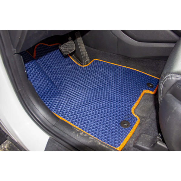 Фото - Килимки ворсові в салон авто EVAtech Standard для Hyundai Tucson (Squib VL+VR) 2015-2021 3 покоління SUV EU чорний кант HY3978AE2LA3VEB