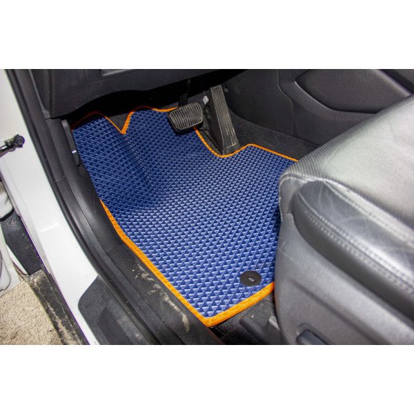 Фото - Килимки ворсові в салон авто EVAtech Standard для Hyundai Tucson (Squib VL+VR) 2015-2021 3 покоління SUV EU чорний кант HY3978AE2LA3VEB