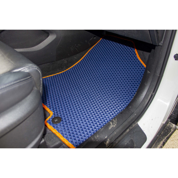 Фото - Килимки ворсові в салон авто EVAtech Standard для Hyundai Tucson (Squib VL+VR) 2015-2021 3 покоління SUV EU чорний кант HY3978AE2LA3VEB