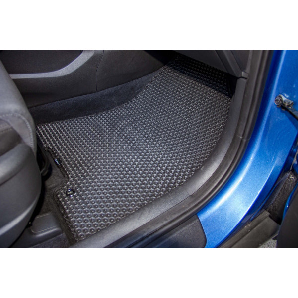 Фото - Килимки ворсові в салон авто EVAtech Standard для Hyundai Tucson (Squib VL+VR) 2015-2021 3 покоління SUV EU чорний кант HY3978AE2LA3VEB