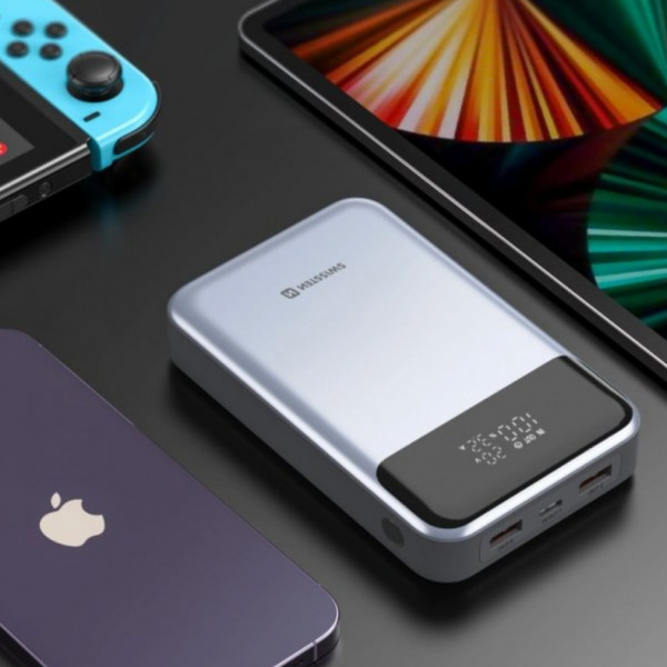 Фото - Батарея мобільна Swissten 20000mAh 100W Black/Silver (8595217483781)