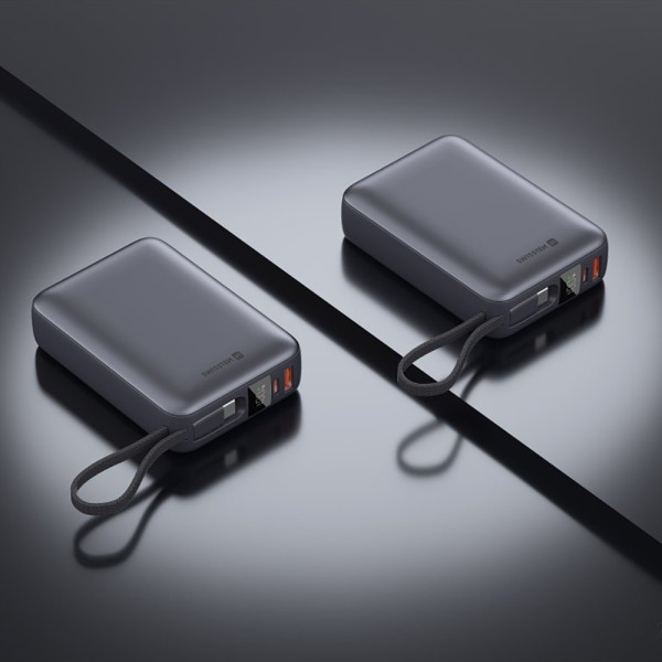 Фото - Батарея мобільна Swissten 20000 mAh 45 Вт з кабелем Type-C Silver (8595217490833)