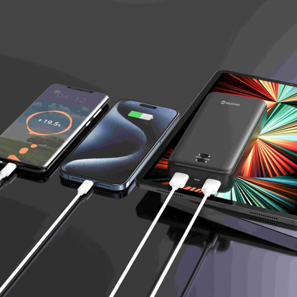 Фото - Батарея мобільна Swissten 20000 mAh WORX PRO 10.5 Вт Black (8595217490659)