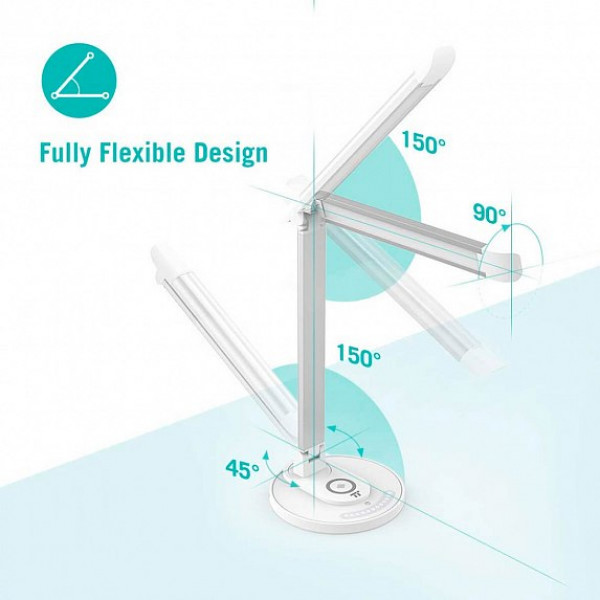 Фото - Настольная лампа TaoTronics Desk Lamp with Wireless 10W White (TT-DL036)