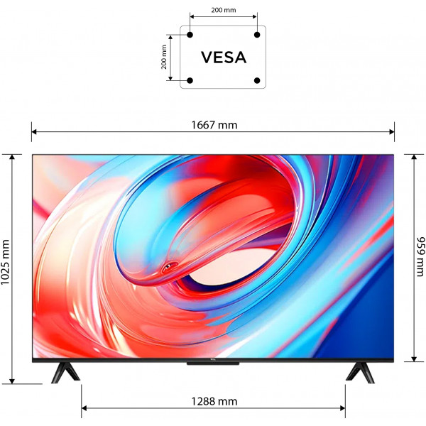 Фото - Телевизор TCL 75V6B