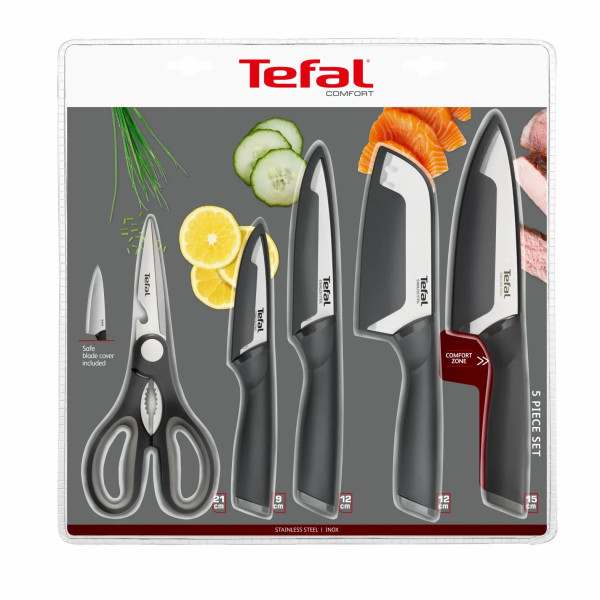 Фото - Набор ножей Tefal Comfort 5 пр. (K2215S55)