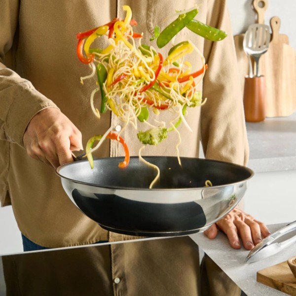 Фото - Сковорода ВОК Tefal E3271944 Emotion+ 28 см