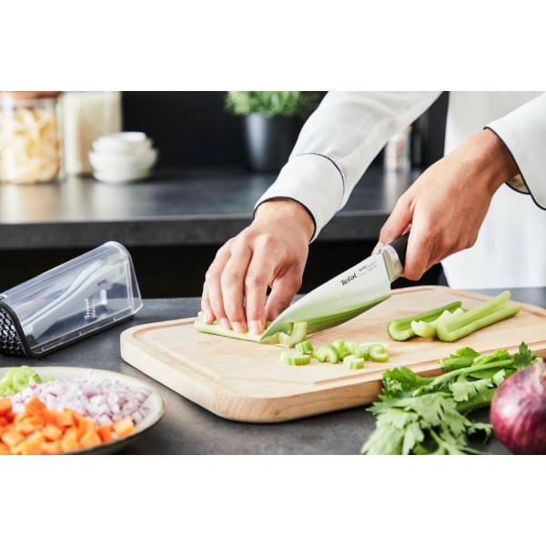 Фото - Нож кухонный Tefal Eversharp 16.5 см с чехлом-точилкой (K2569004)