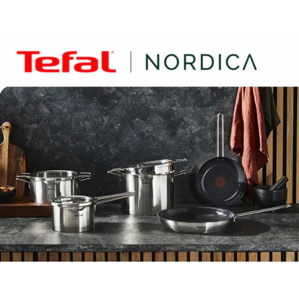 Фото - Сковорода універсальна Tefal H8710255 Nordica 20 см