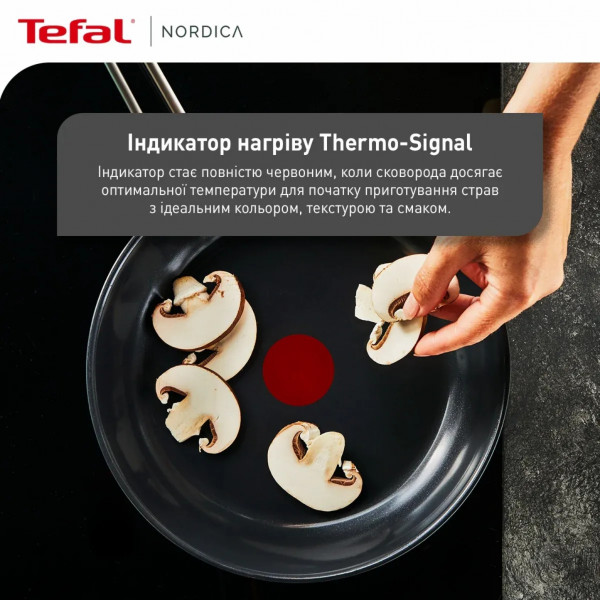 Фото - Сковорода універсальна Tefal H8710255 Nordica 20 см