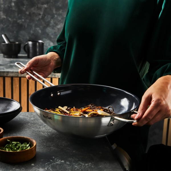 Фото - Уцінка - Сковорода ВОК Tefal H8711955 Nordica 28 см