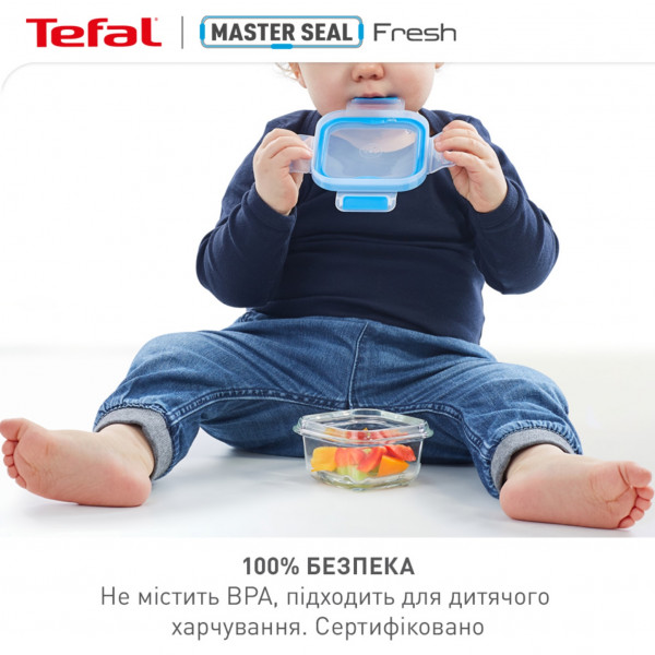 Фото - Набір ємностей для зберігання Tefal N1031251 Master Seal 3 шт (3 шт*0,5 л)