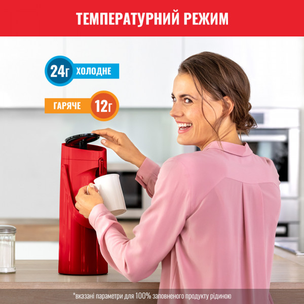 Фото - Термос Tefal K3140314 PONZA PUMP 1.9 л червоний
