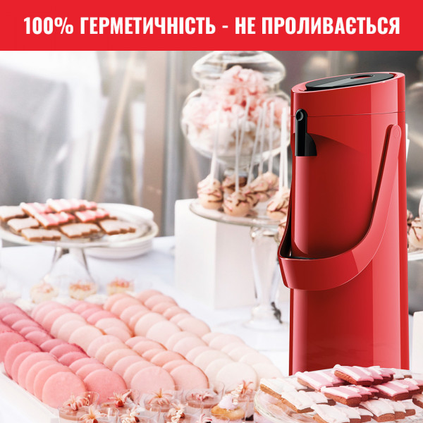 Фото - Термос Tefal K3140314 PONZA PUMP 1.9 л червоний