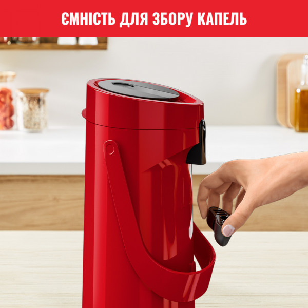 Фото - Термос Tefal K3140314 PONZA PUMP 1.9 л червоний