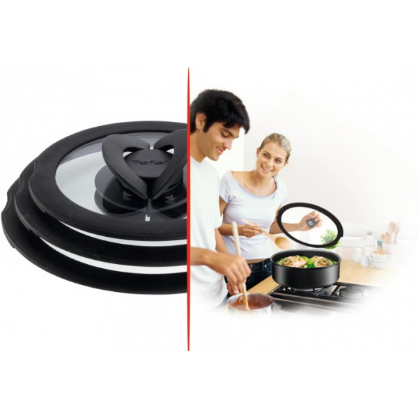 Фото - Кришка для посуду зі знімною ручкою Tefal L9936282 Ingenio 18 см