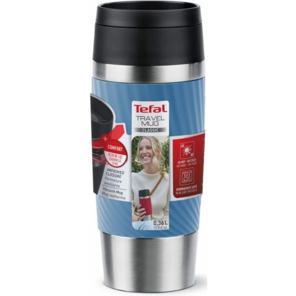 Фото - Термочашка Tefal N2024510 Travel Mug Classic Twist 0,36 л блакитний