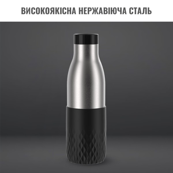 Фото - Термопляшка Tefal N3110510 BLUDROP 0,5 л soft touch графит