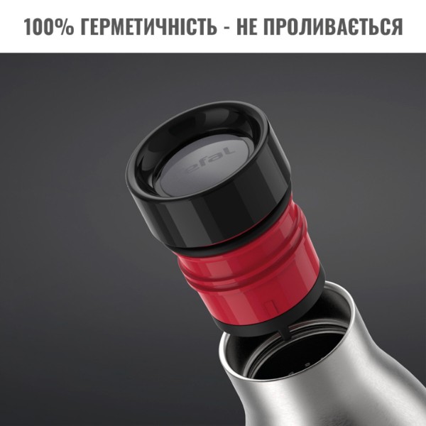 Фото - Термопляшка Tefal N3111110 BLUDROP soft touch 700 мл чорний