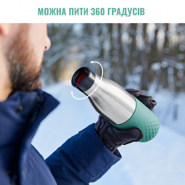 Фото - Термопляшка Tefal N3111210 BLUDROP soft touch 700 мл зелений